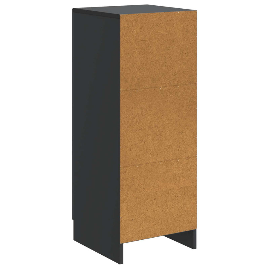Dressoir Zwart 33 x 34,5 x 87 cm Bewerkt hout