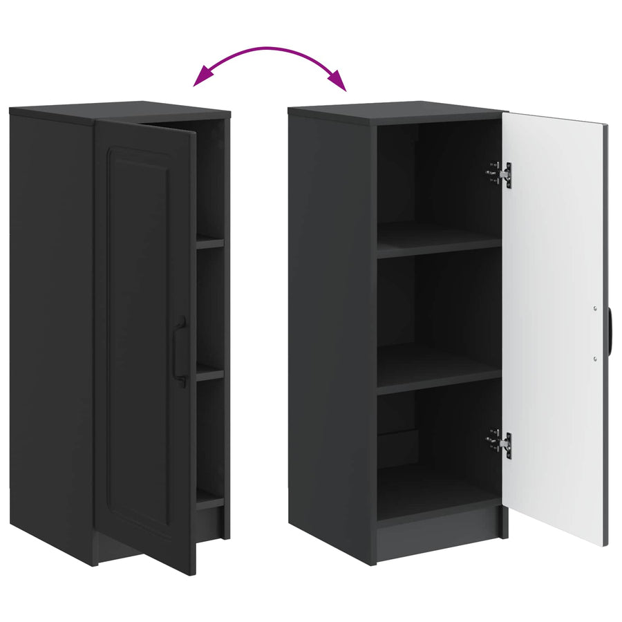 Dressoir Zwart 33 x 34,5 x 87 cm Bewerkt hout