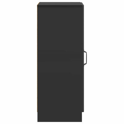 Dressoir Zwart 33 x 34,5 x 87 cm Bewerkt hout