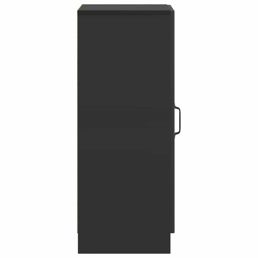 Dressoir Zwart 33 x 34,5 x 87 cm Bewerkt hout