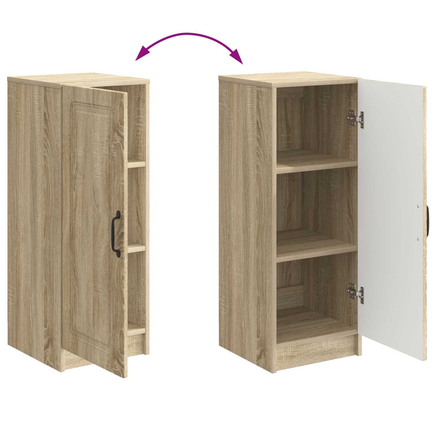 Dressoir Sonoma Eiken 33 x 34,5 x 87 cm Bewerkt hout