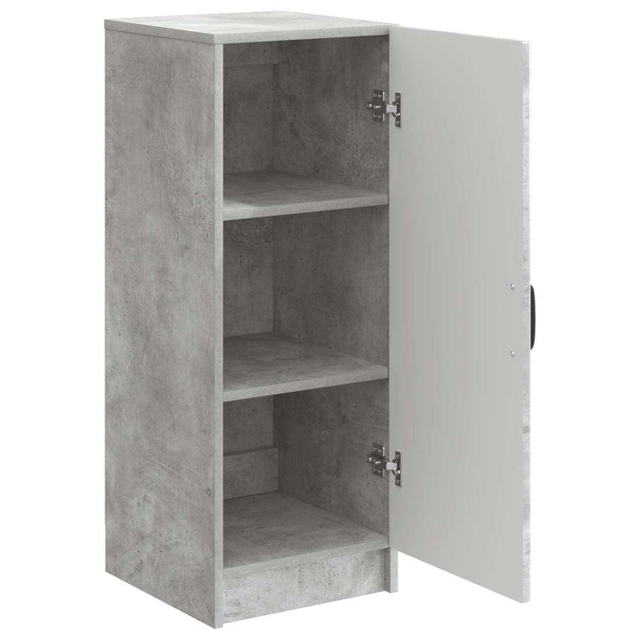 Dressoir Betongrijs 33 x 34,5 x 87 cm Bewerkt hout