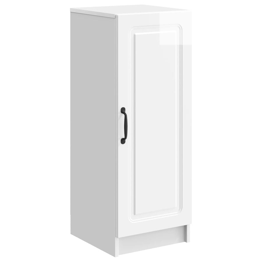 Dressoir Hoogglans Wit 33 x 34,5 x 87 cm Bewerkt hout