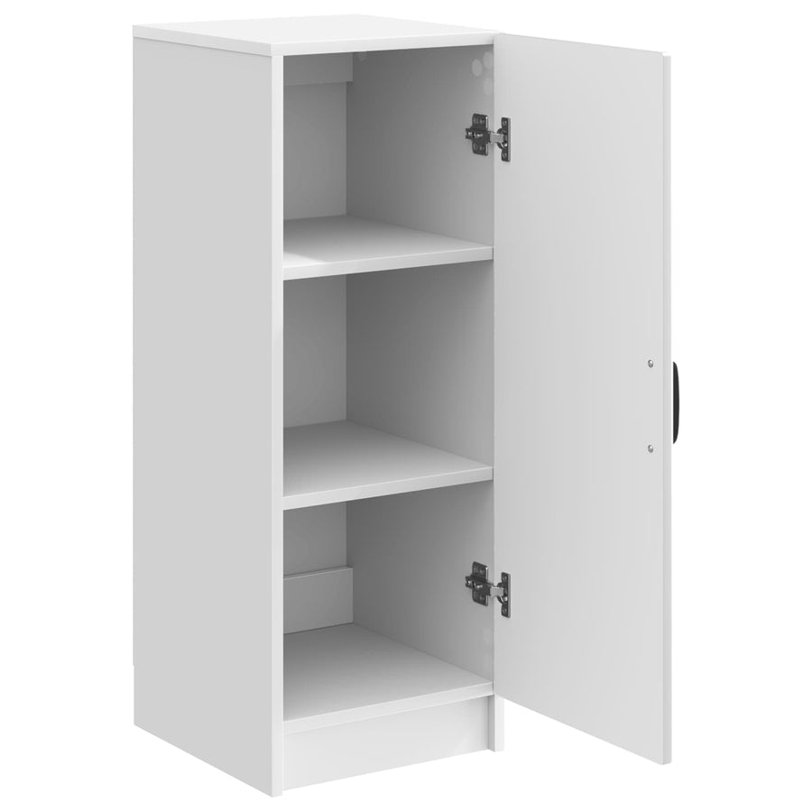 Dressoir Hoogglans Wit 33 x 34,5 x 87 cm Bewerkt hout