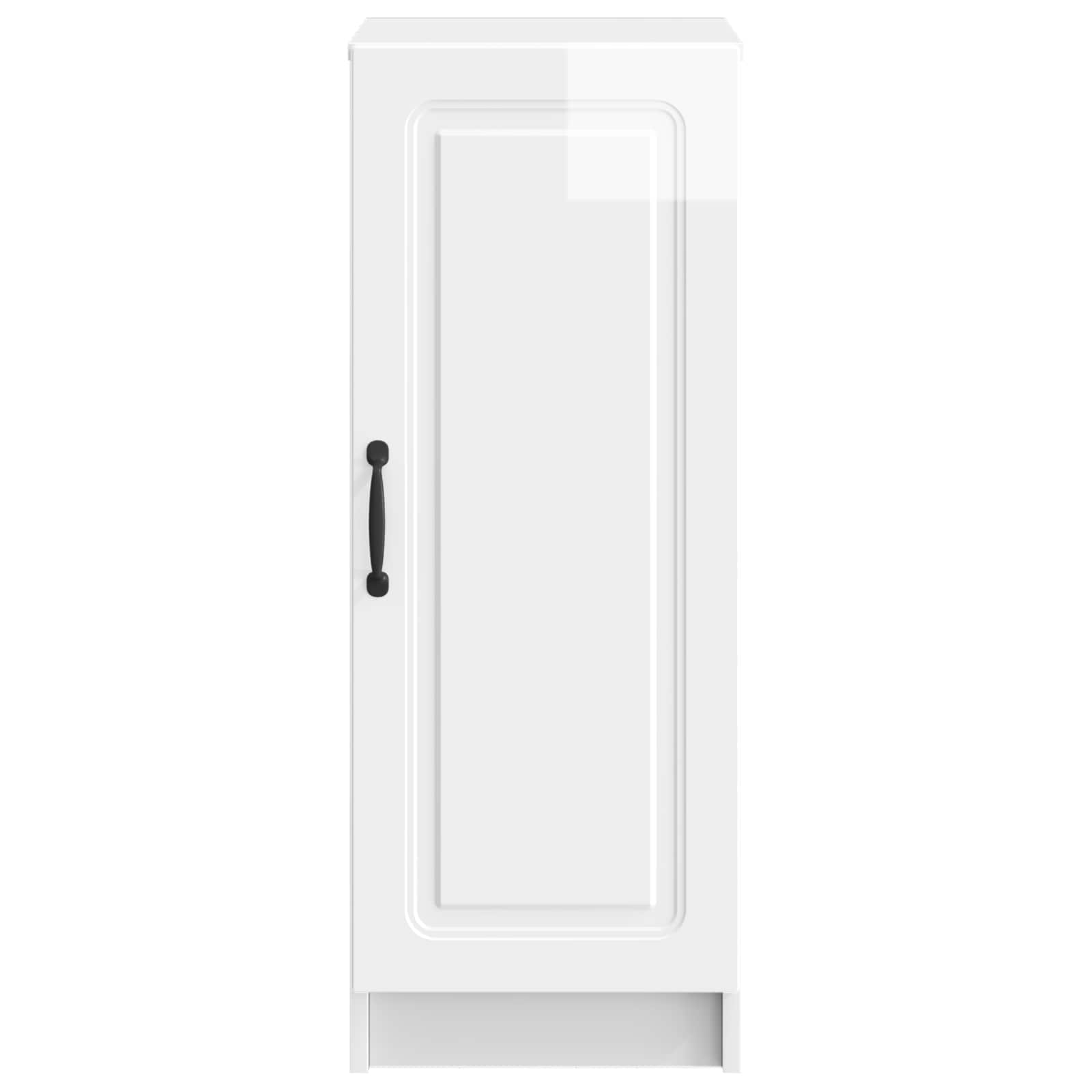 Dressoir Hoogglans Wit 33 x 34,5 x 87 cm Bewerkt hout