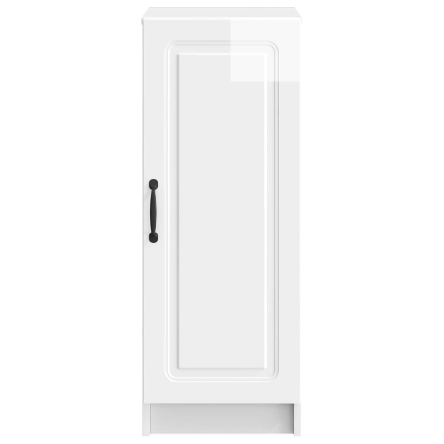 Dressoir Hoogglans Wit 33 x 34,5 x 87 cm Bewerkt hout