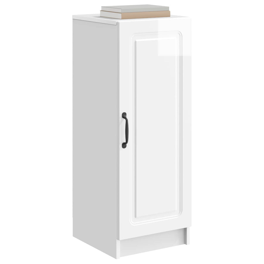 Dressoir Hoogglans Wit 33 x 34,5 x 87 cm Bewerkt hout