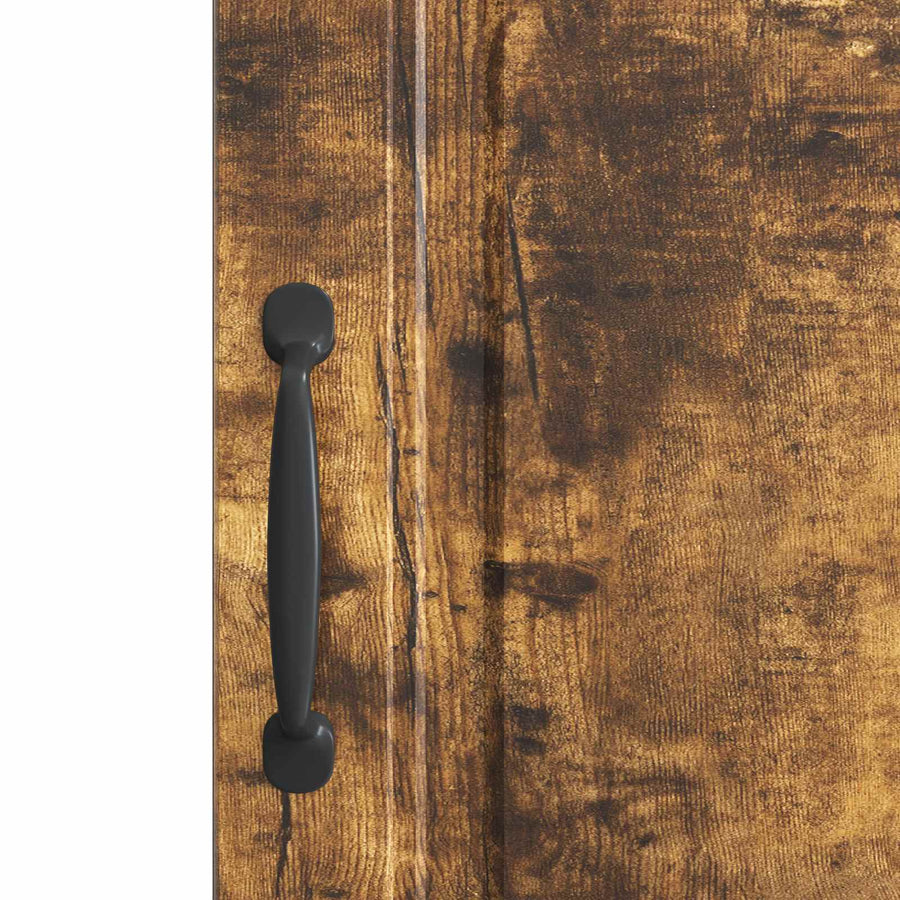 Dressoir Gerookt eiken 33 x 34,5 x 87 cm Bewerkt hout