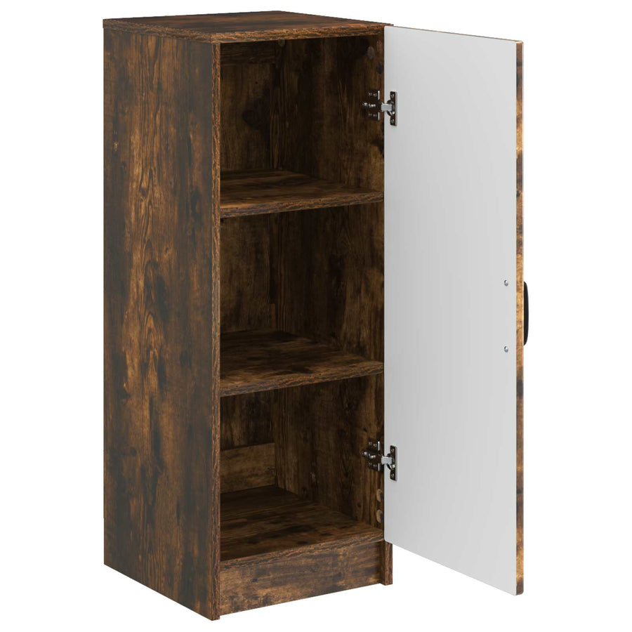 Dressoir Gerookt eiken 33 x 34,5 x 87 cm Bewerkt hout