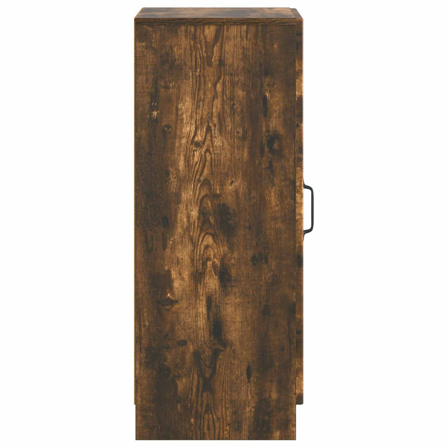 Dressoir Gerookt eiken 33 x 34,5 x 87 cm Bewerkt hout