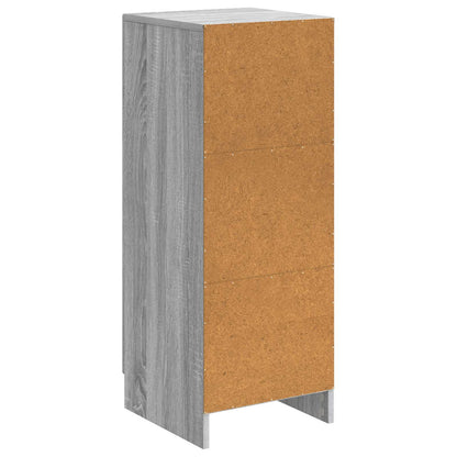 Dressoir Grijs sonoma 33 x 34,5 x 87 cm Bewerkt hout