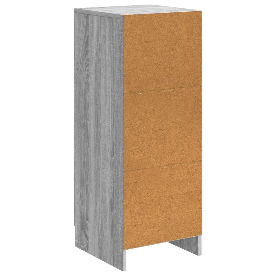 Dressoir Grijs sonoma 33 x 34,5 x 87 cm Bewerkt hout
