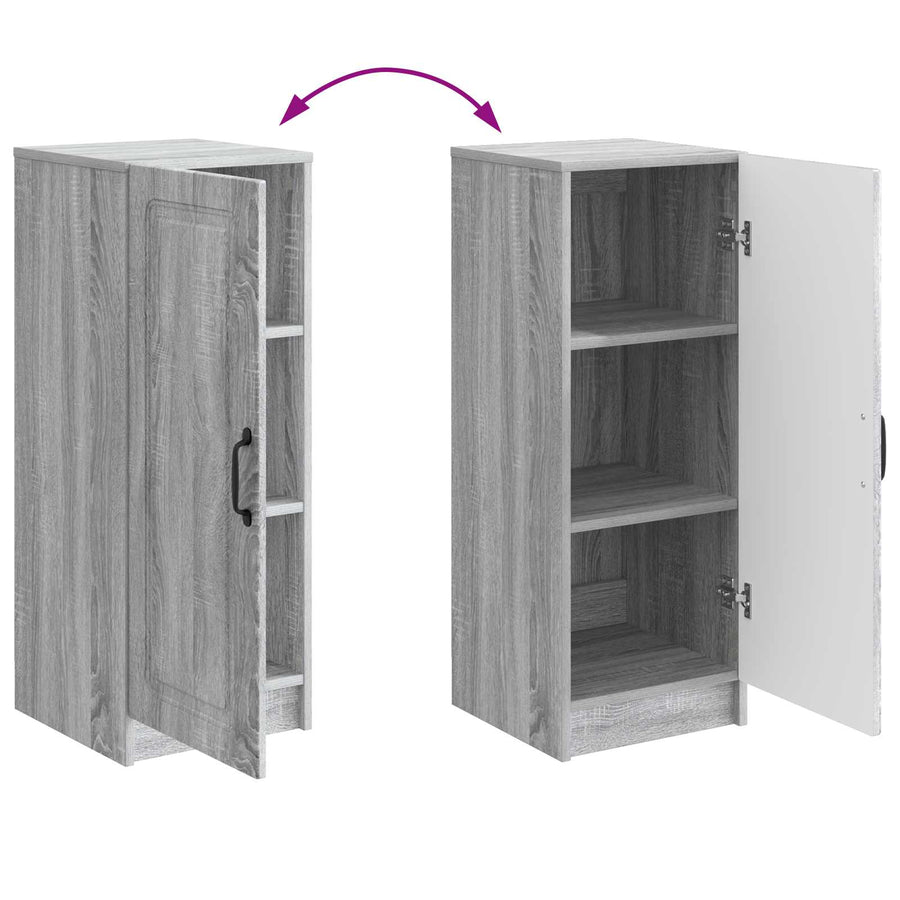 Dressoir Grijs sonoma 33 x 34,5 x 87 cm Bewerkt hout