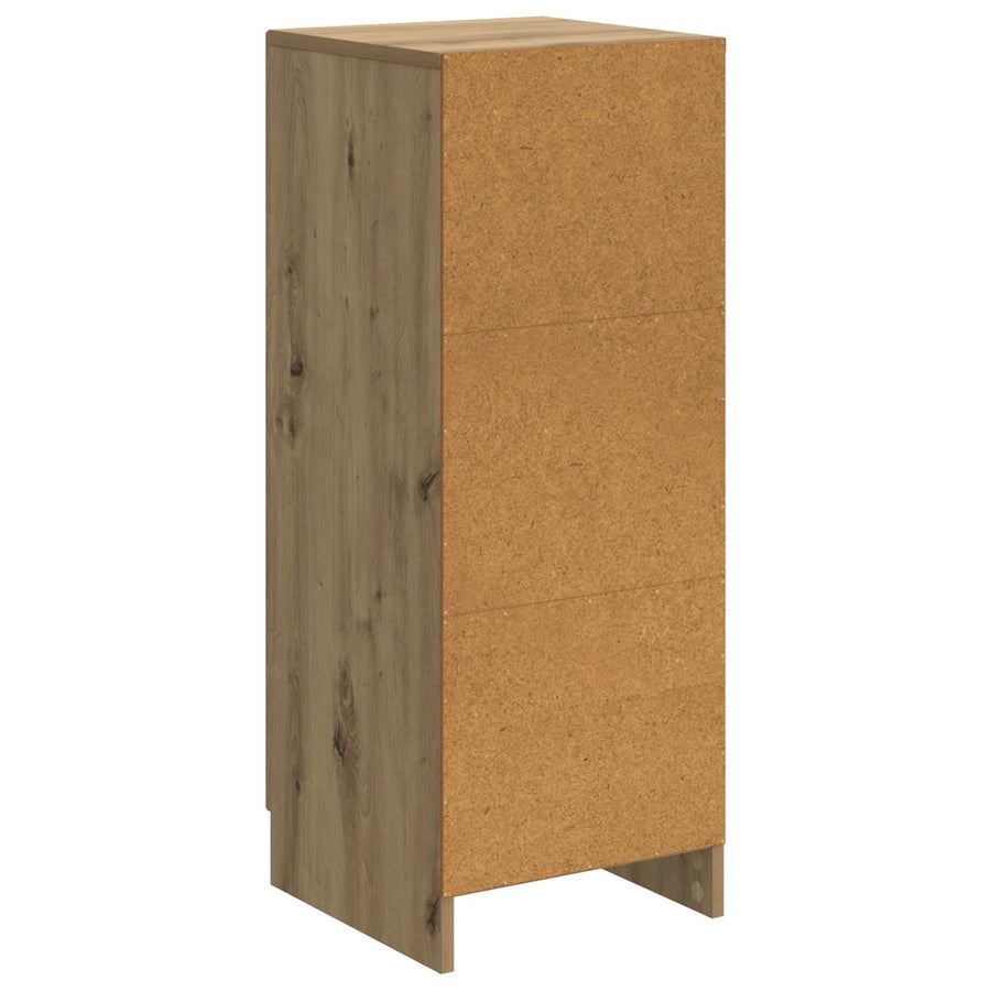 Dressoir Artisanaal eiken 33 x 34,5 x 87 cm Bewerkt hout