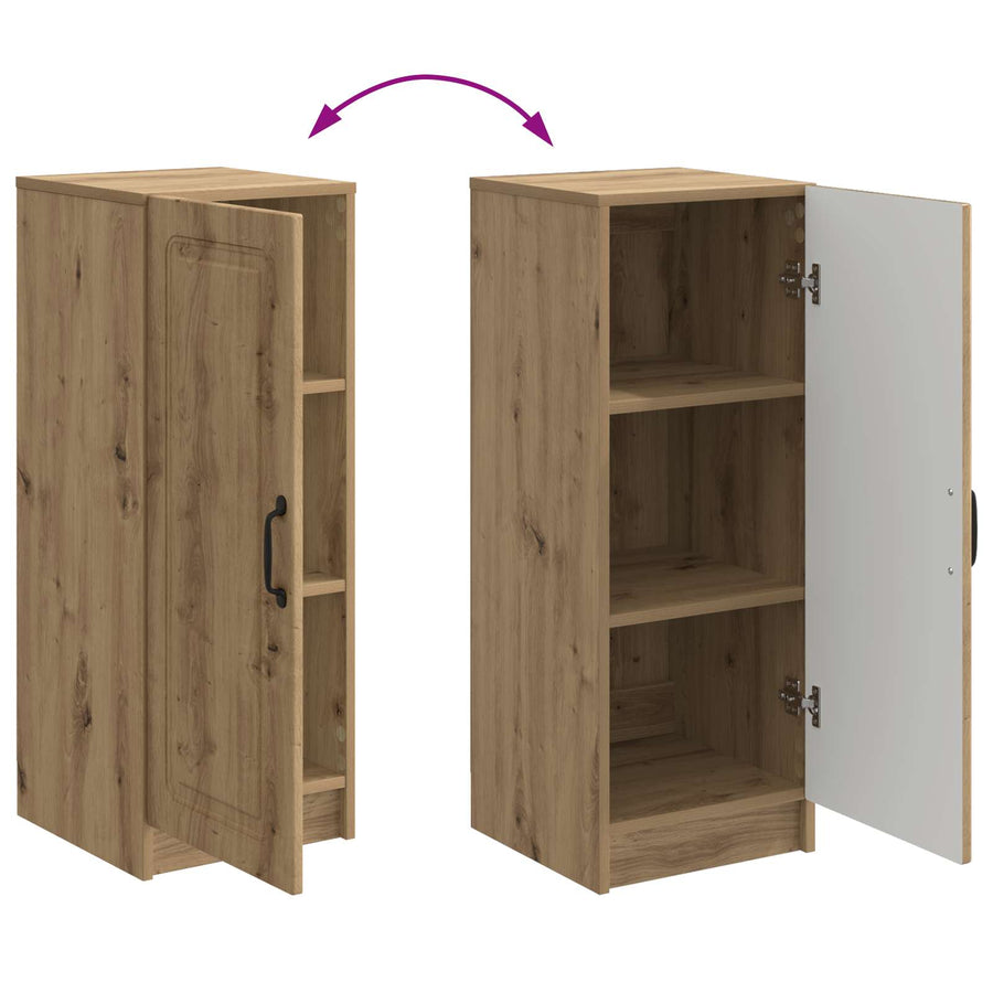 Dressoir Artisanaal eiken 33 x 34,5 x 87 cm Bewerkt hout
