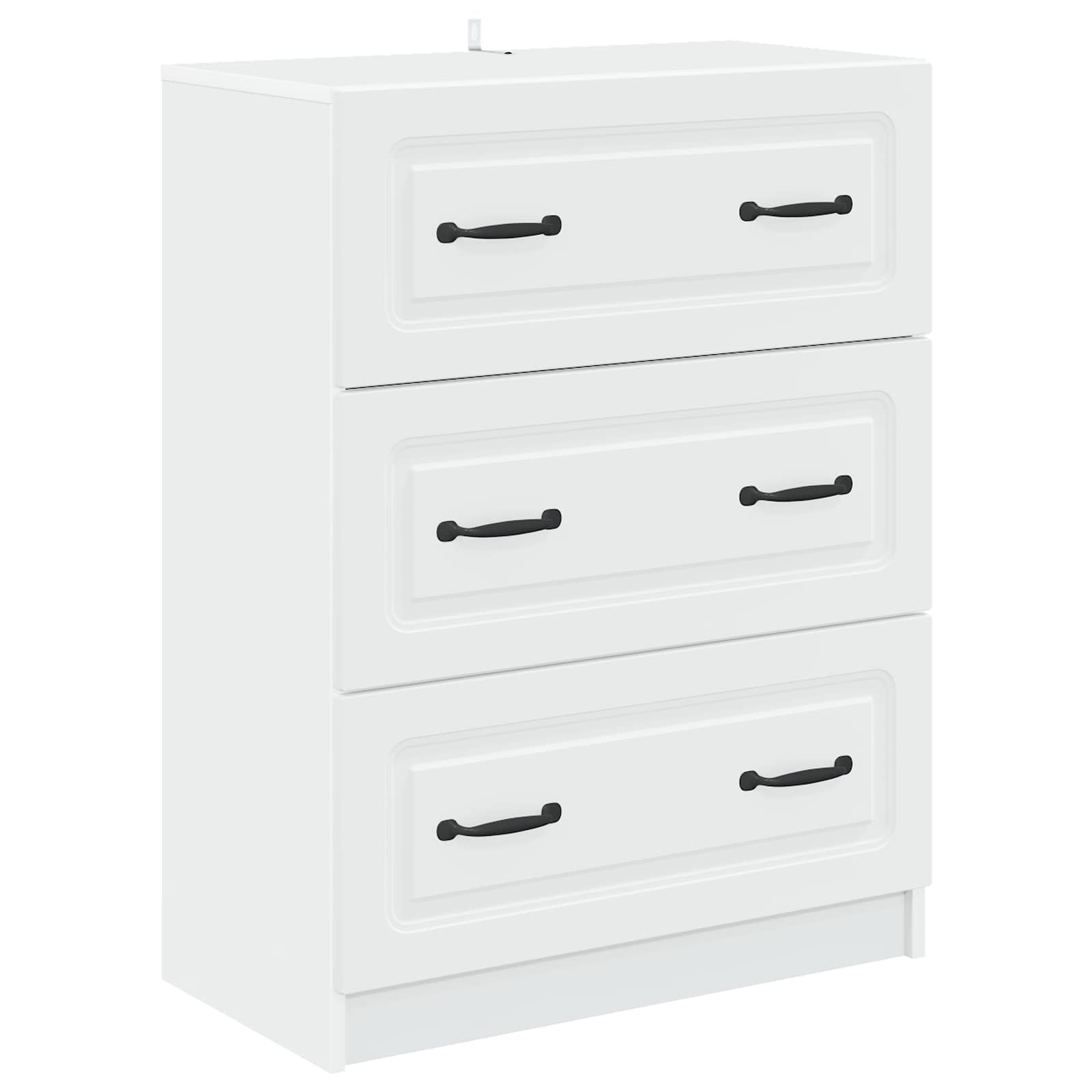 Ladenkast Wit 66 x 34,5 x 87 cm Bewerkt hout