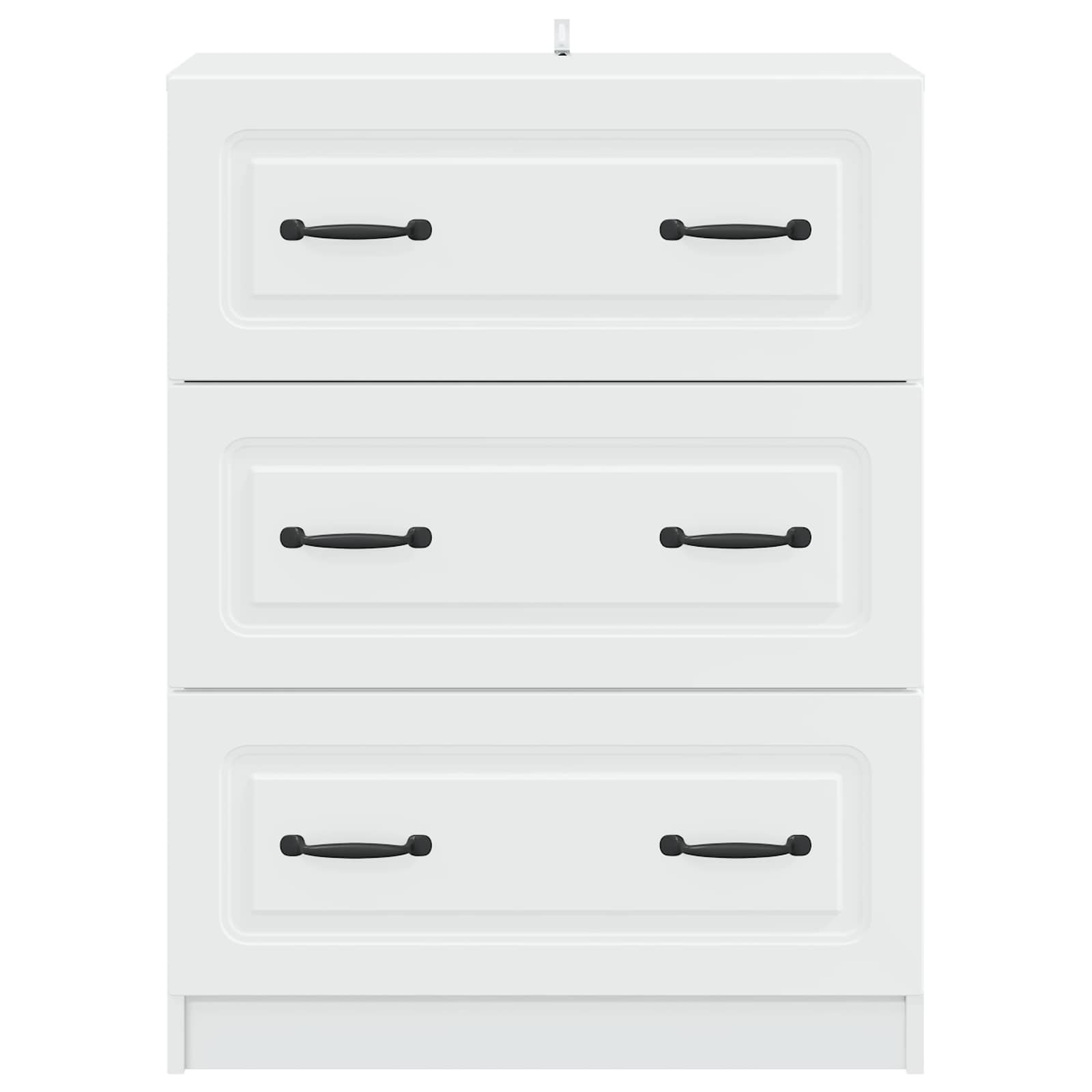 Ladenkast Wit 66 x 34,5 x 87 cm Bewerkt hout