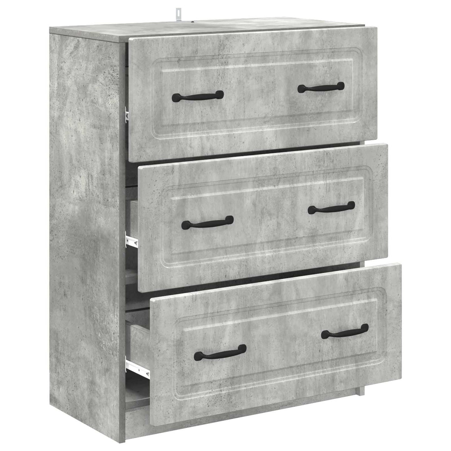 Ladenkast Betongrijs 66 x 34,5 x 87 cm Bewerkt hout