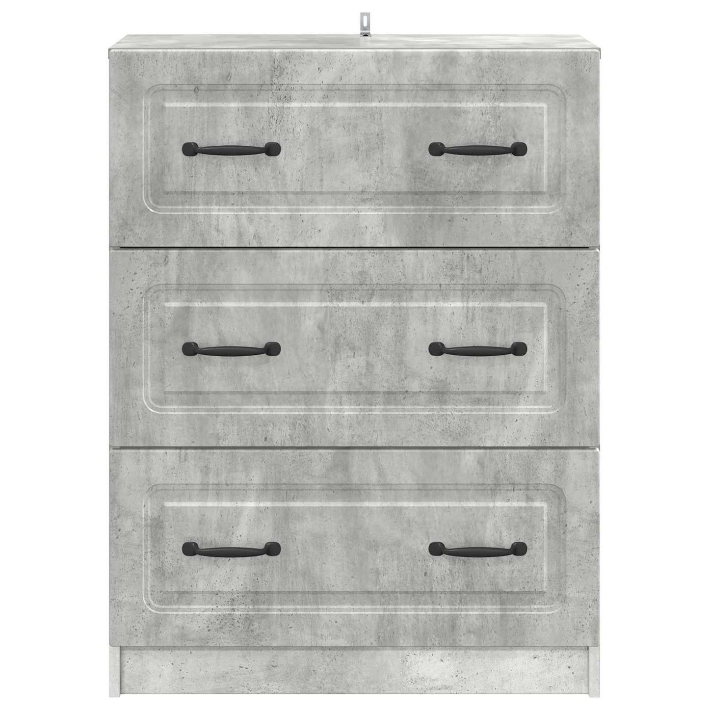 Ladenkast Betongrijs 66 x 34,5 x 87 cm Bewerkt hout