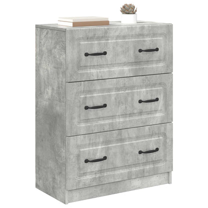 Ladenkast Betongrijs 66 x 34,5 x 87 cm Bewerkt hout