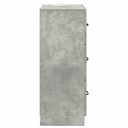 Ladenkast Betongrijs 66 x 34,5 x 87 cm Bewerkt hout