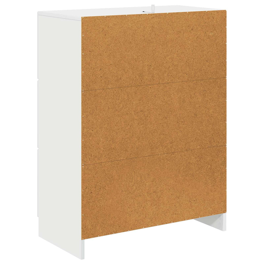 Ladenkast Hoogglans Wit 66 x 34,5 x 87 cm Bewerkt hout