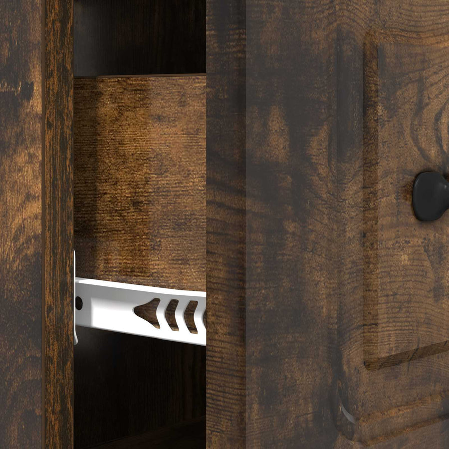 Ladenkast Gerookt eiken 66 x 34,5 x 87 cm Bewerkt hout
