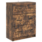 Chest of Drawers Smoked Oak 66 x 34.5 x 87 cm Engineered wood