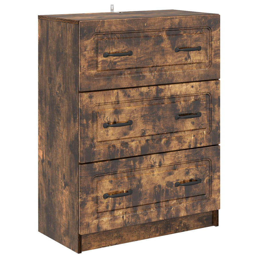 Ladenkast Gerookt eiken 66 x 34,5 x 87 cm Bewerkt hout