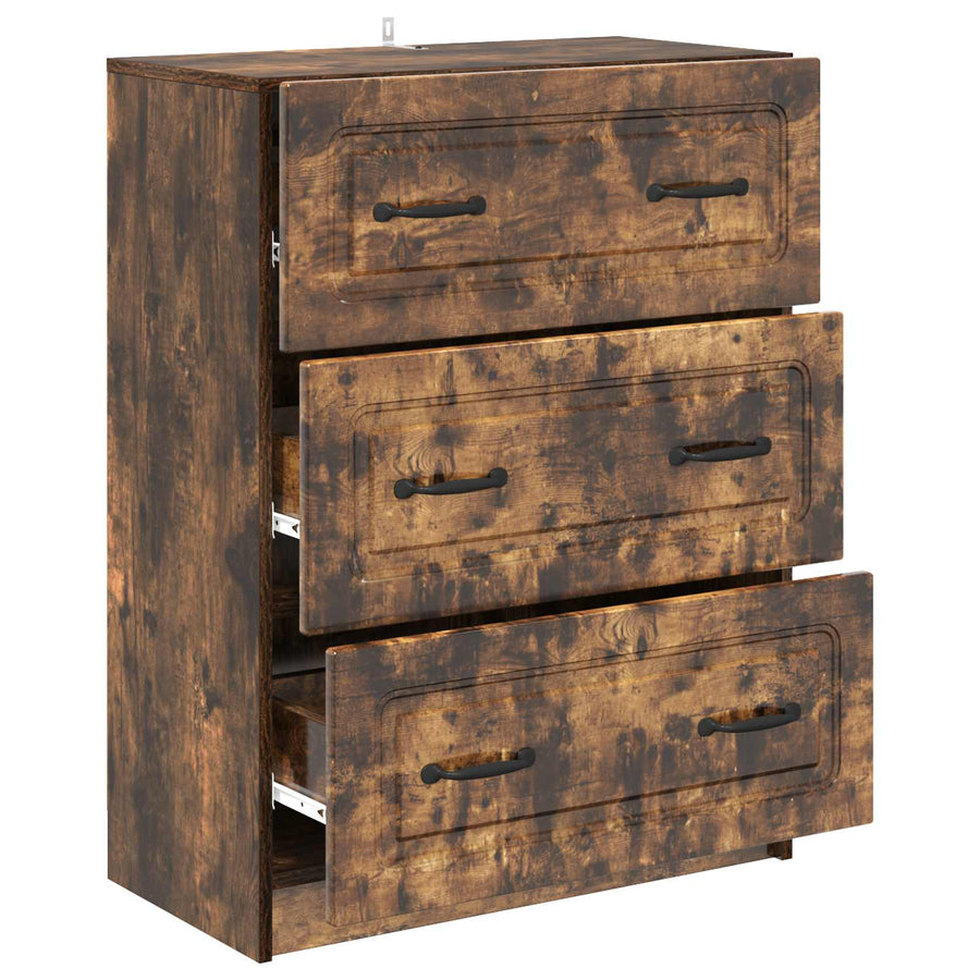 Ladenkast Gerookt eiken 66 x 34,5 x 87 cm Bewerkt hout