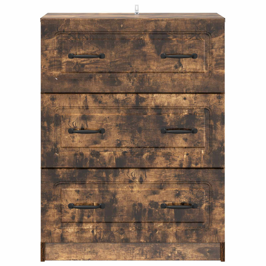 Ladenkast Gerookt eiken 66 x 34,5 x 87 cm Bewerkt hout