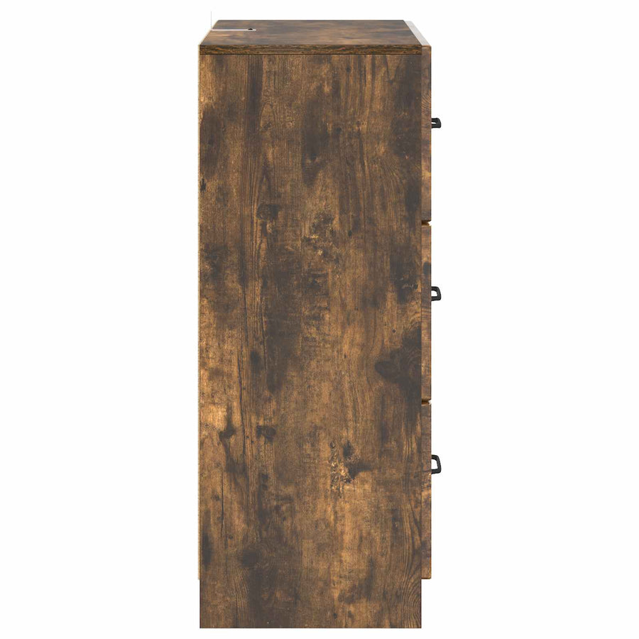Ladenkast Gerookt eiken 66 x 34,5 x 87 cm Bewerkt hout