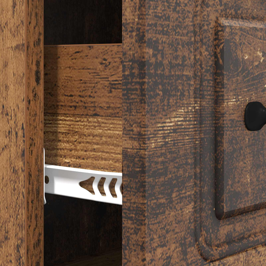Ladenkast Oud hout 66 x 34,5 x 87 cm Bewerkt hout