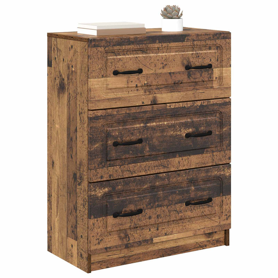 Ladenkast Oud hout 66 x 34,5 x 87 cm Bewerkt hout