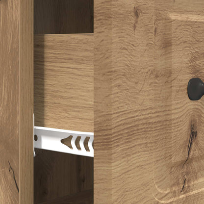 Ladenkast Artisanaal eiken 66 x 34,5 x 87 cm Bewerkt hout