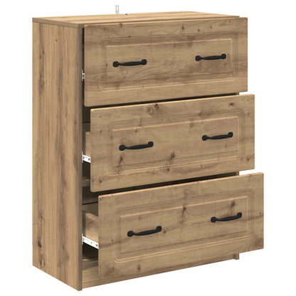 Ladenkast Artisanaal eiken 66 x 34,5 x 87 cm Bewerkt hout