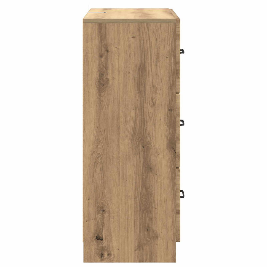 Ladenkast Artisanaal eiken 66 x 34,5 x 87 cm Bewerkt hout
