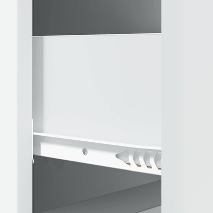 Ladenkast Wit 33 x 34,5 x 87 cm Bewerkt hout