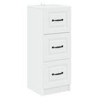 Ladekast 33x34,5x87 cm wit bewerkt hout