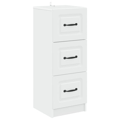 Ladenkast Wit 33 x 34,5 x 87 cm Bewerkt hout