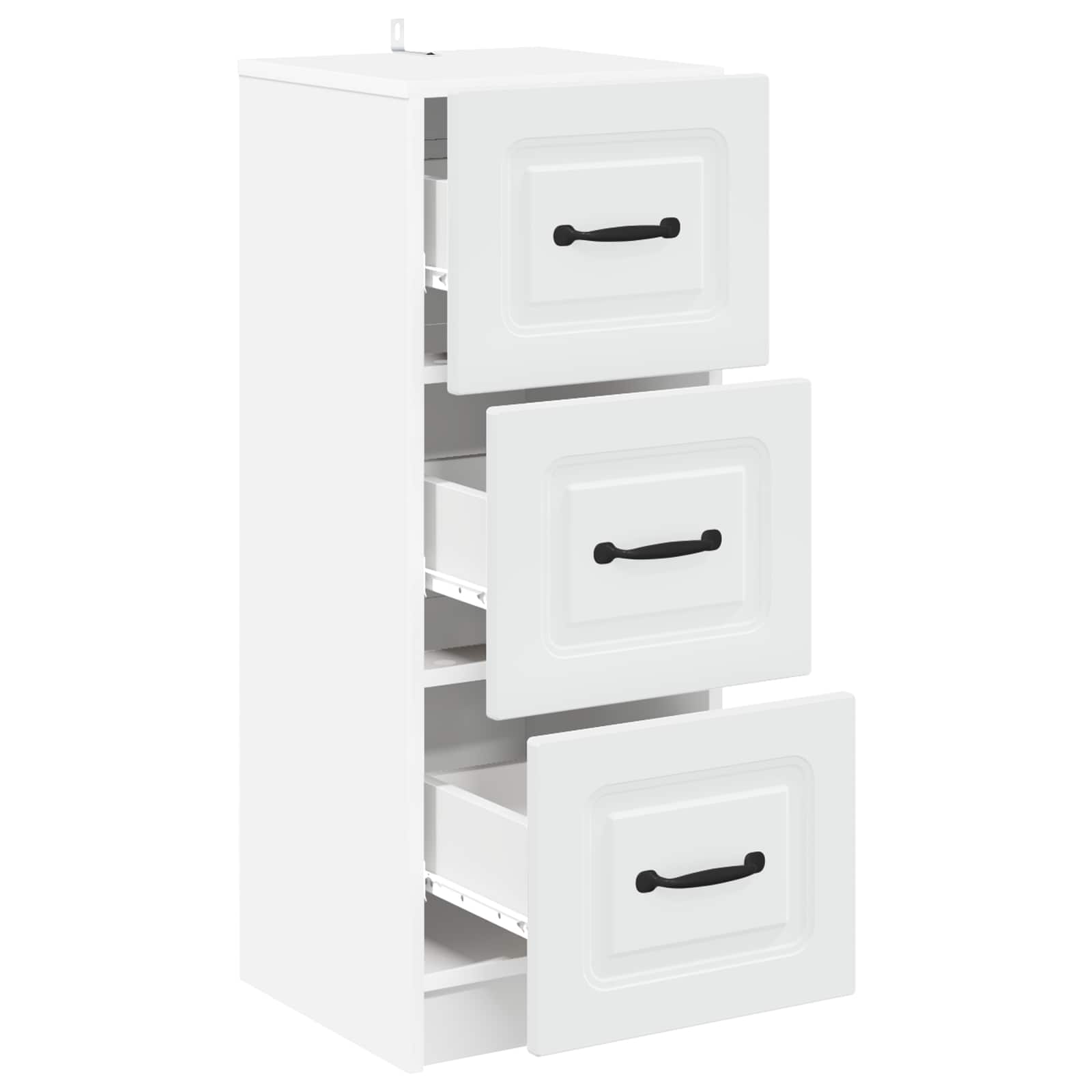 Ladenkast Wit 33 x 34,5 x 87 cm Bewerkt hout