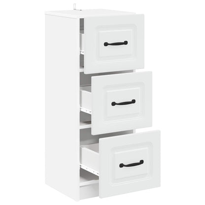 Ladenkast Wit 33 x 34,5 x 87 cm Bewerkt hout