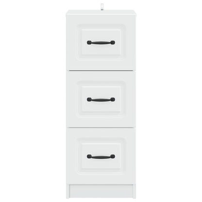 Ladenkast Wit 33 x 34,5 x 87 cm Bewerkt hout