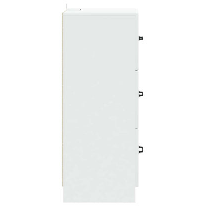 Ladenkast Wit 33 x 34,5 x 87 cm Bewerkt hout