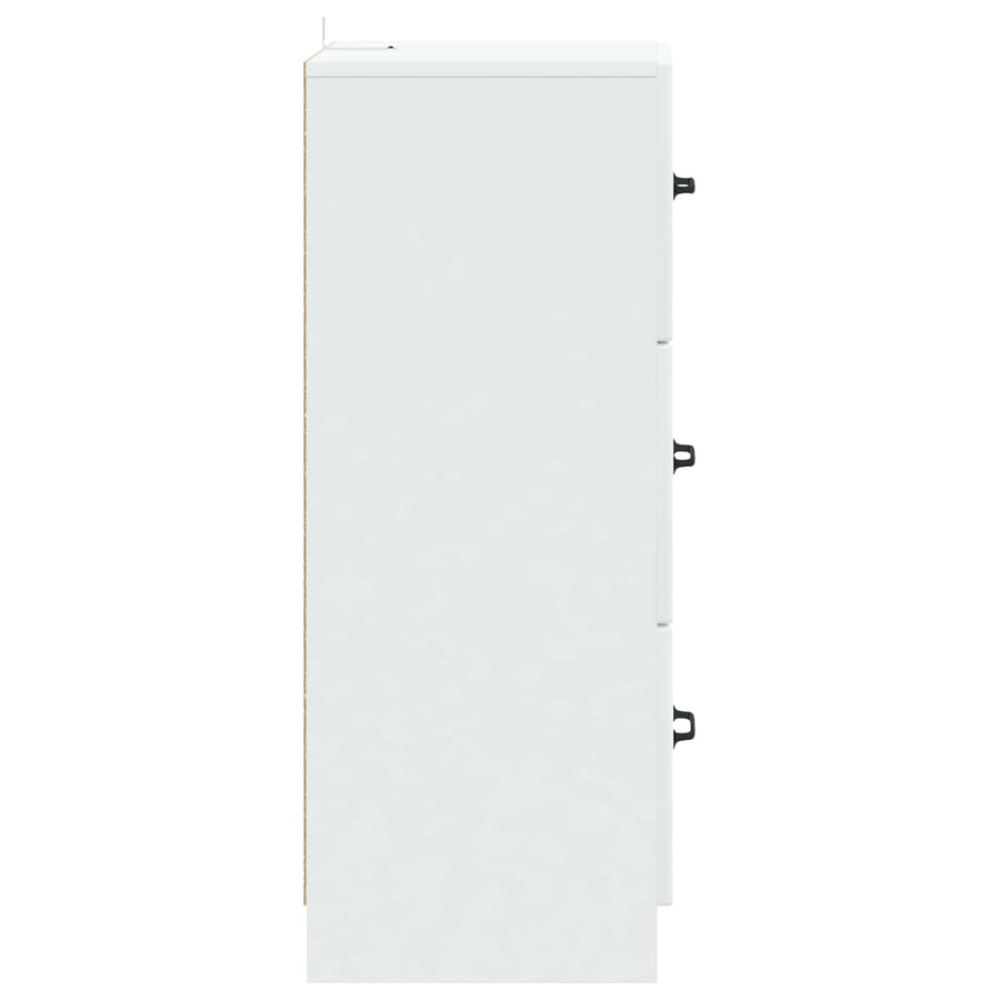 Ladenkast Wit 33 x 34,5 x 87 cm Bewerkt hout
