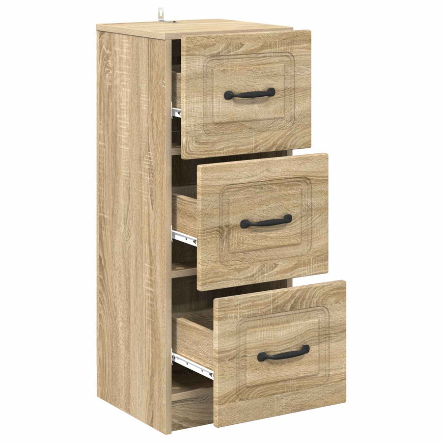 Ladenkast Sonoma Eiken 33 x 34,5 x 87 cm Bewerkt hout