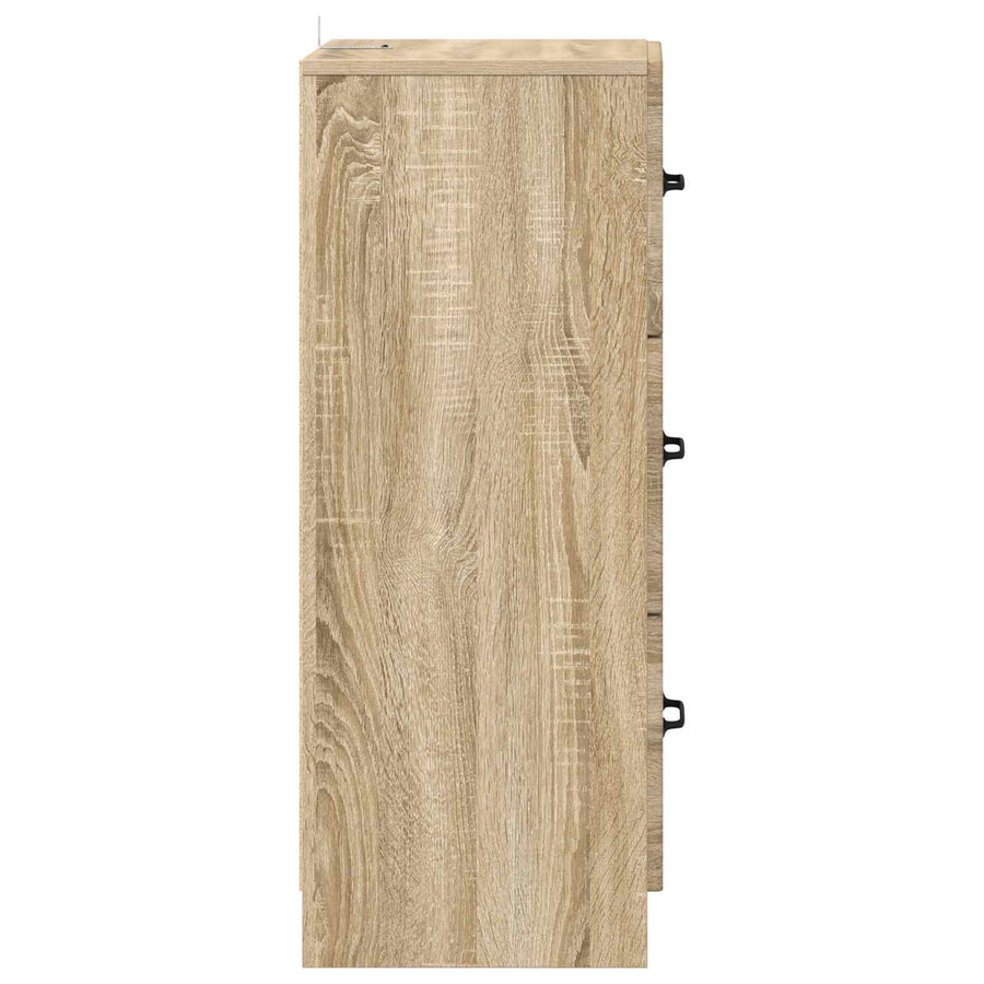 Ladenkast Sonoma Eiken 33 x 34,5 x 87 cm Bewerkt hout