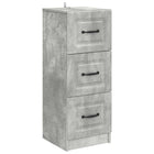 Ladenkast 33x34,5x87 cm betongrijs bewerkt hout