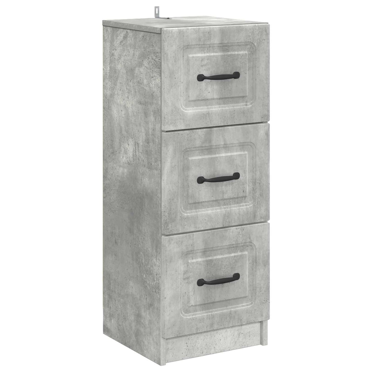 Ladenkast Betongrijs 33 x 34,5 x 87 cm Bewerkt hout