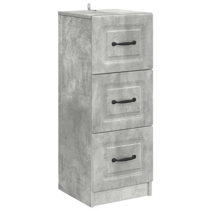 Ladenkast Betongrijs 33 x 34,5 x 87 cm Bewerkt hout